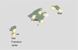 El tiempo hoy, viernes 23 de octubre, en Baleares.