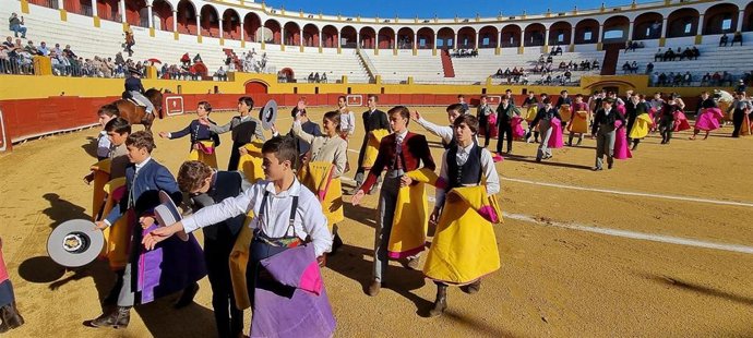 Alumnos de la Escuela de Tauromaquia de Badajoz