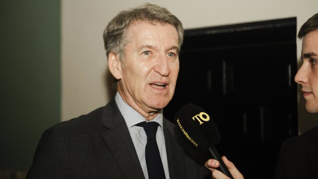 El presidente del Partido Popular, Alberto Núñez Feijóo, asiste al V Aniversario de The Objective, a 22 de octubre de 2026, en Madrid (España). El acto que conmemora los cinco años del periódico lleva por lema ‘5 años de exclusivas’.