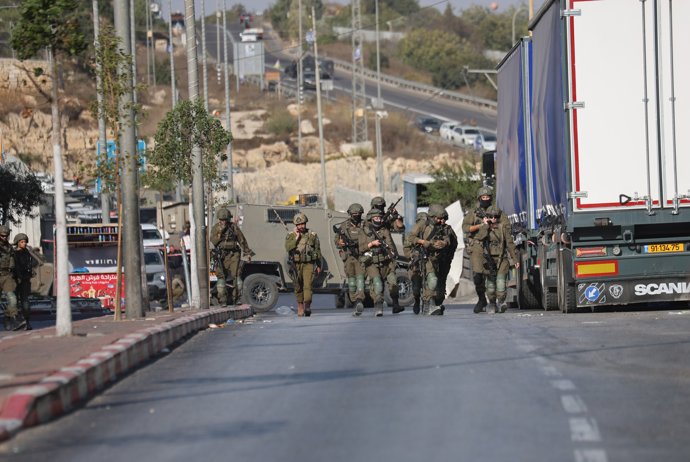 Tiroteo en un puesto de control de Hebrón, en Cisjordania
