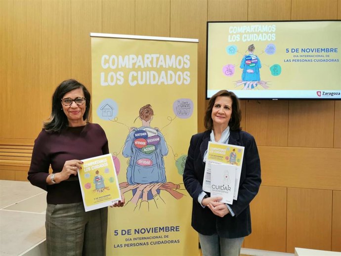 La consejera municipal de Políticas Sociales, Marian Orós, presenta el Día Internacional de las Personas Cuidadoras