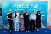 Foto: Krista Walochik, Laura García, Mª Ángeles Marced, Vicky Sevilla y Ana Company, galardonadas en los XIX Premios EVAP