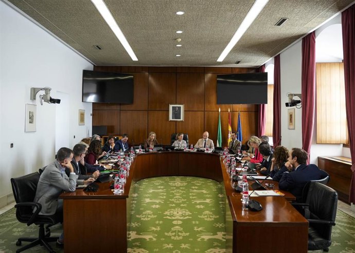 Reunión de la Junta de Portavoces del Parlamento andaluz. (Foto de archivo).