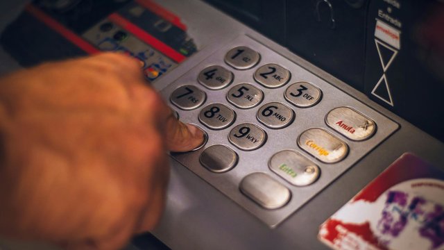 Recurso de cajero automático de un banco