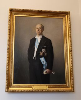 Retrato en el Congreso de Antonio Iturmendi, uno de los presidentes de las Cortes franquistas