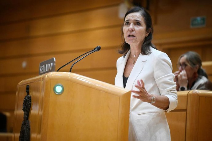 Archivo - Pilar Rojo interviene durante un pleno.