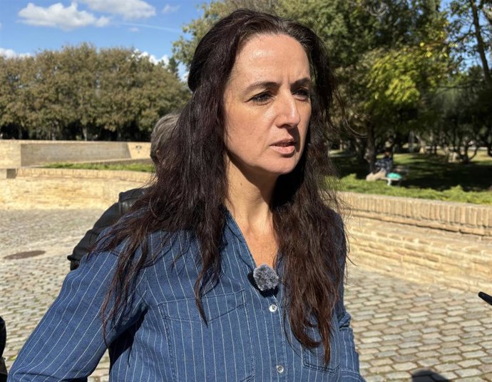 La coordinadora general de IU Aragón, Marta Abengochea.