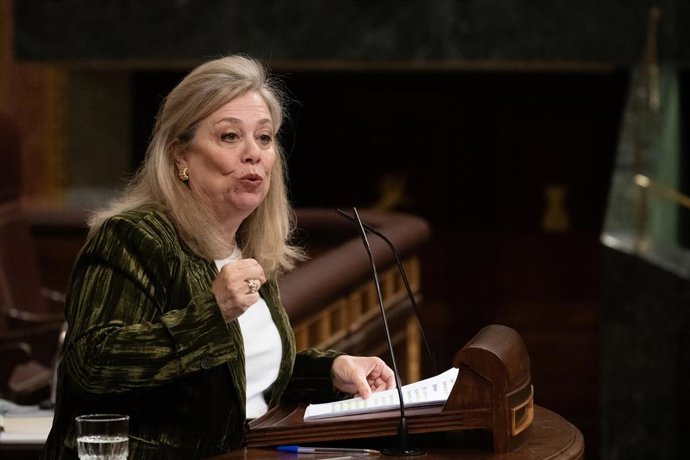 Archivo - Imagen de archivo de Macarena Montesinos en el Congreso de los Diputados