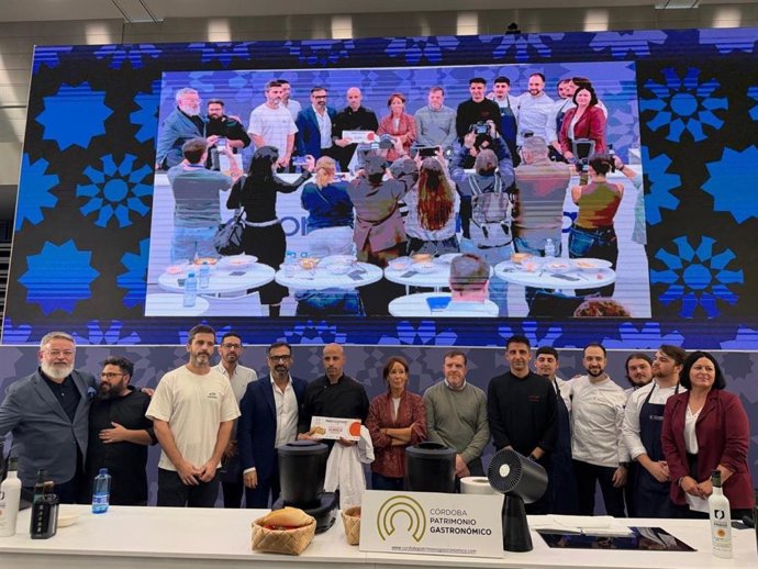 Celebración de la tercera semifinal del I Concurso Nacional de Salmorejo Cordobés, en el marco de la Feria Sabor a Córdoba.