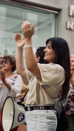 La candidata a la Alcaldía de Huelva por IU, Ana Delgado.