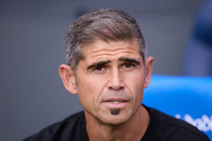 Antonio Hidalgo Morilla head coach of RC Deportivo de A Coruna looks on prior to the LaLiga EA Sports match between Real Sociedad and RC Deportivo de A Coruna at Anoeta on October 11, 2026, in San Sebastian, Spain.