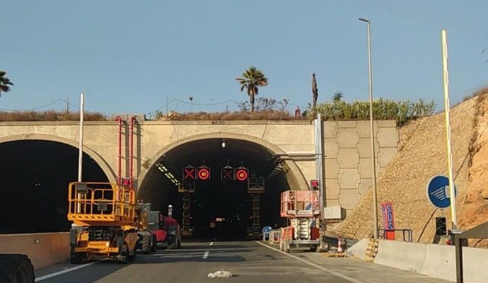 Imagen de archivo del túnel de la AP-7 en Pilar de la Horadada (Alicante)
