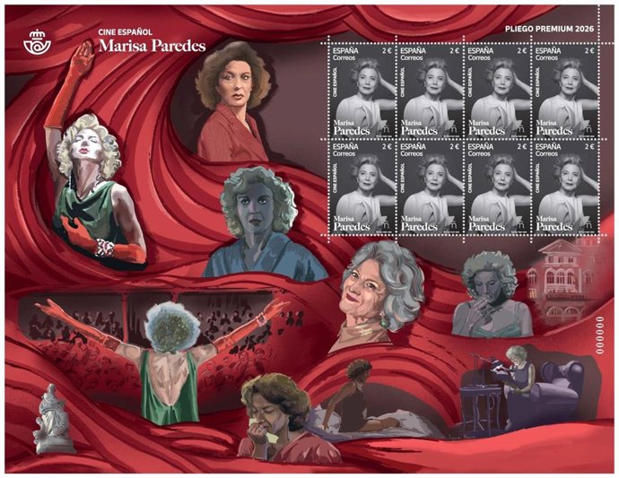 Correos dedica un sello a Marisa Paredes.
