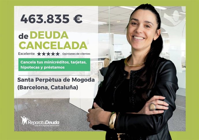 Repara tu Deuda logra cancelar 463.835 € en Santa Perpètua de Mogoda (Barcelona)