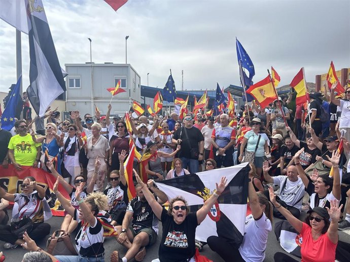 Archivo - Manifestación en Ceuta en una imagen de archivo 