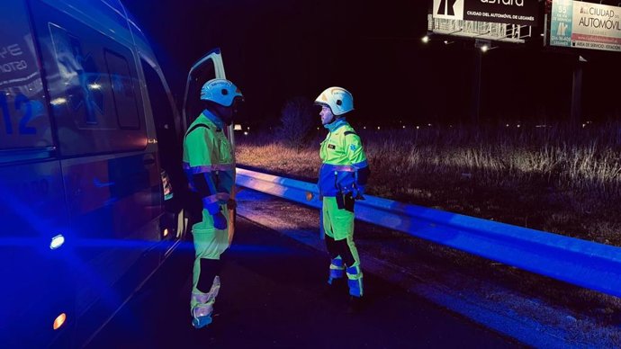 Accidente de motocicleta en Alcorcón