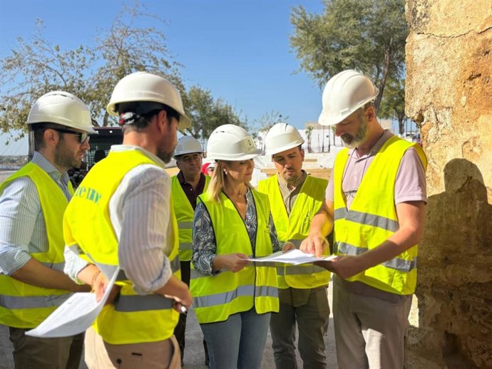 Obras de restauración en Alcalá (Sevilla)