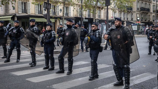 Archivo - Manifestación en la Plaza de la República de París (archivo)