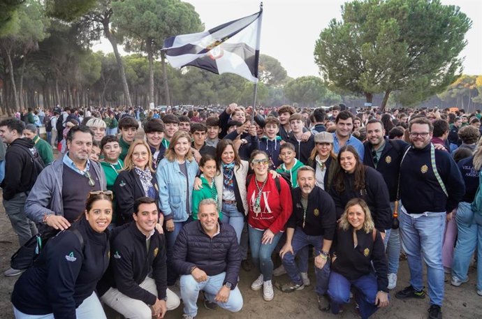 La consejera de Vivienda, Juventud y Ordenación del Territorio, Rocío Díaz, en la XXII Peregrinación de Jóvenes Rocieros.