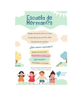 Cartel de la 'Escuela de Herman@s' de Autismo Córdoba.