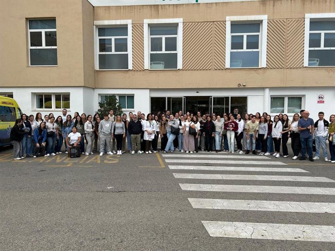 Estudiantes de Formación Profesional de prácticas en centros sanitarios del Área de Gestión Sanitaria (AGS) Nordeste de Jaén.