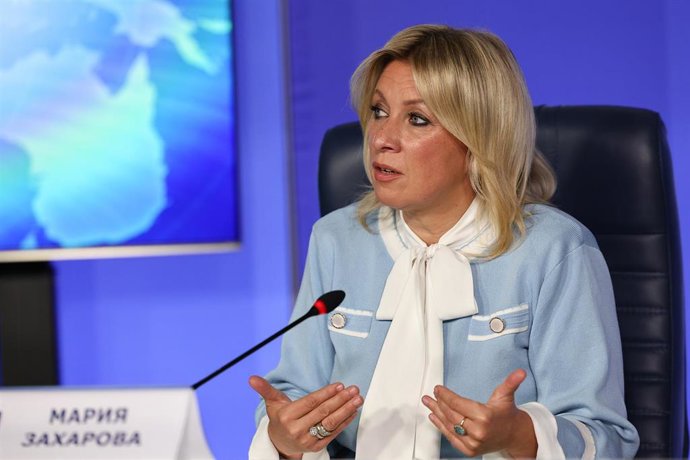 Archivo - La portavoz del Ministerio de Exteriores de Rusia, María Zajárova