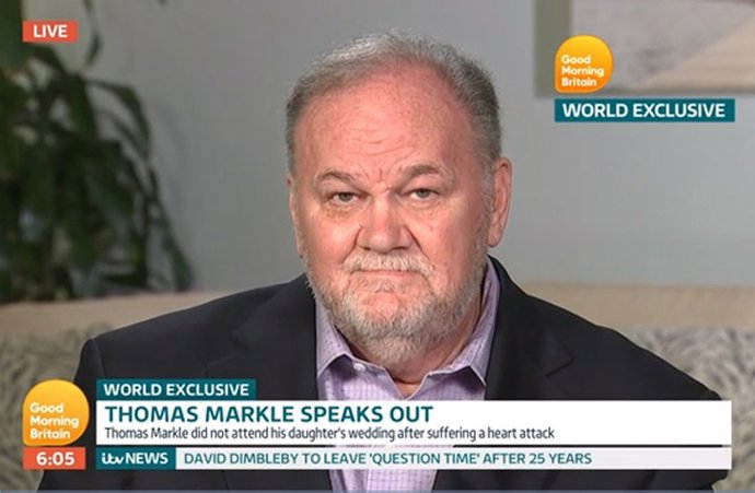 Archivo - Thomas Markle durante una entrevista en la televisión británica (archivo)