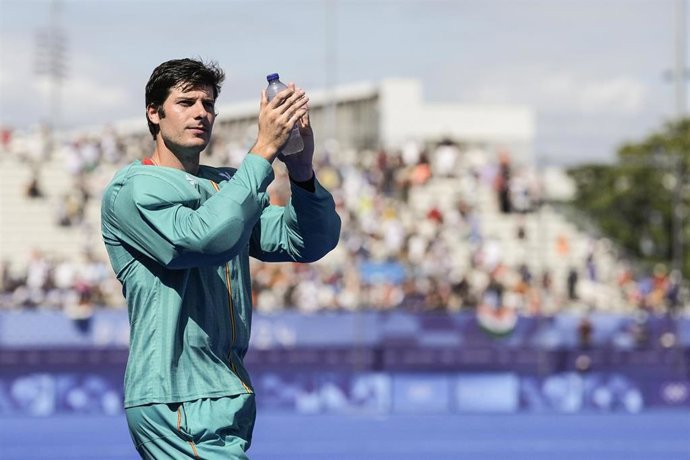 Archivo - Luis Calzado con la selección española masculina de hockey sobre hierba