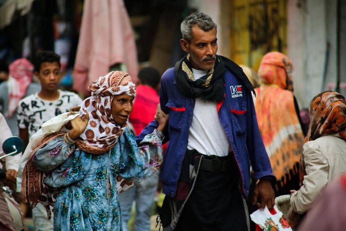 Archivo - El mercado de Bab al Musa, en la ciudad yemení de Taiz, durante el Ramadán (archivo)