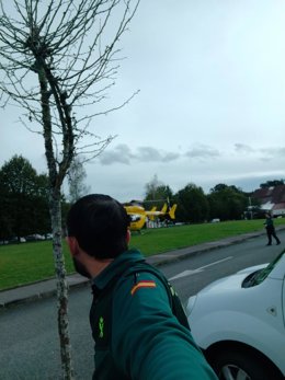 Evacuada en helicóptero una mujer de 77 años con problemas cardíacos en Dantxarinea.