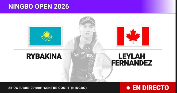 Elena Rybakina - Leylah Fernandez: resumen y estadísticas del partido de Final de Ningbo Open