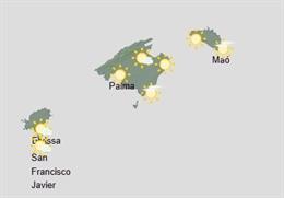 Predicción meteorológica para este domingo, 25 de octubre, en Baleares: intervalos nubosos y temperaturas en ascenso