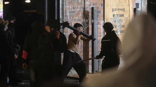Disturbios en el centro de la ciudad, a 24 de octubre de 2026, en Barcelona, Catalunya (España).