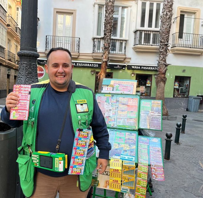 Imagen de un vendedor de la ONCE.