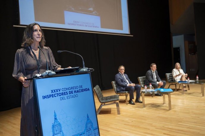 Archivo - La presidenta de la Asociación de Inspectores de Hacienda del Estado, Ana de la Herrán.