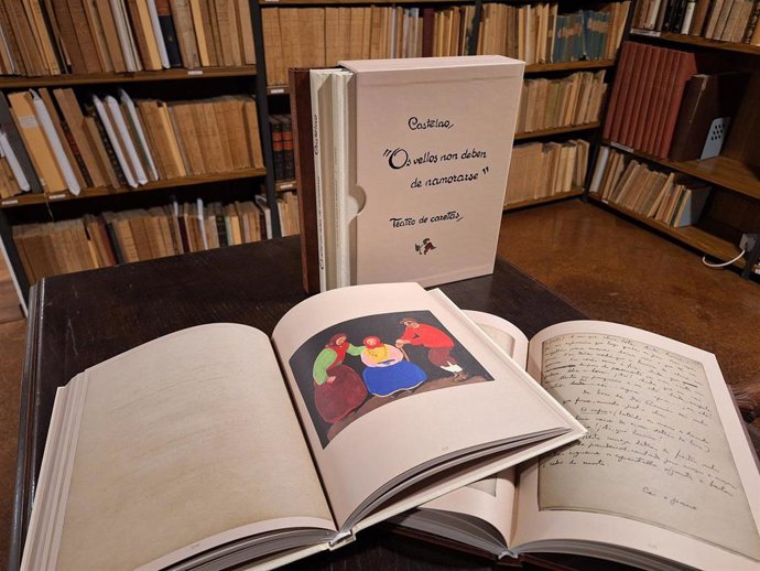 Edición facsímil de 'Os vellos non deben de namorarse' publicada por la Diputación de Pontevedra, que incluye los textos manuscritos de Castelao.