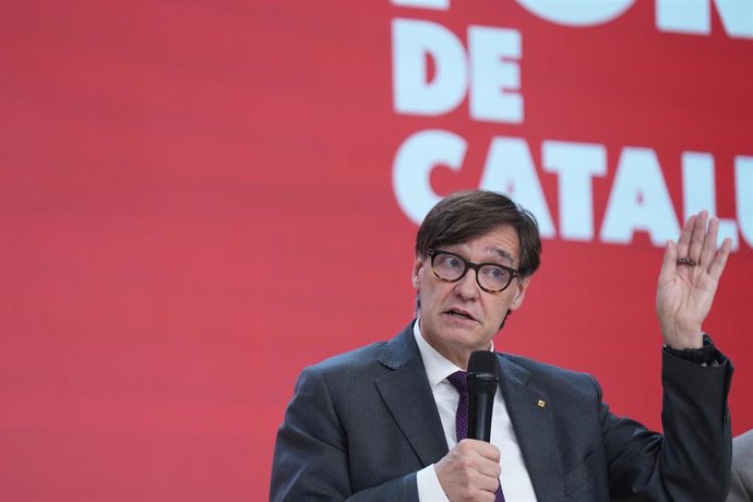El presidente de la Generalitat de Catalunya y primer secretario del PSC, Salvador Illa