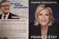 Le Pen y Mélenchon ya copan la segunda vuelta presidencial en Francia, según un sondeo