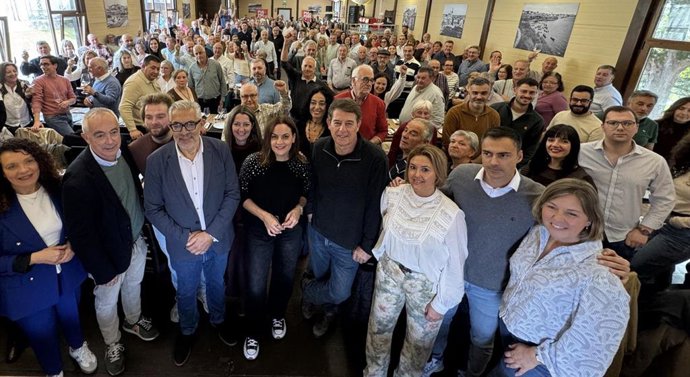 El secretario xeral del PSdeG, José Ramón Gómez Besteiro, participa en la tradicional pulpada de los socialistas en Lugo, a 25 de octubre de 2026.