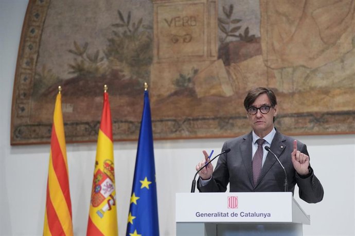 El presidente de la Generalitat de Catalunya, Salvador Illa