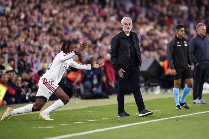 Jose Mourinho en El Clásico contra el FC Barcelona del Spotify Camp Nou el 25 de octubre de 2026