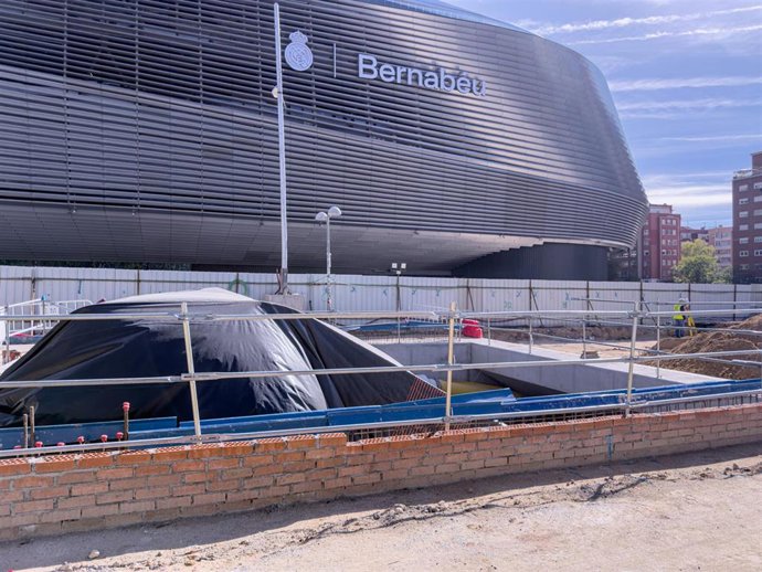 Obras de la estación de Metro de Bernabéu, en Línea 10