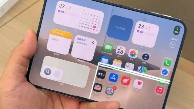 Imagen de una unidad defectuosa del iPhone Duo de Apple.