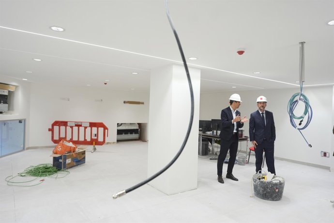 El consejero de Presidencia, Justicia y Administración Local de la Comunidad de Madrid, Miguel Ángel García Martín, visita las obras de la que será la nueva oficina central de Atención al Ciudadano de la Comunidad de Madrid.