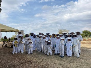 Actividad de apicultura de la Semana del Voluntariado de la Fundación Naturgy.