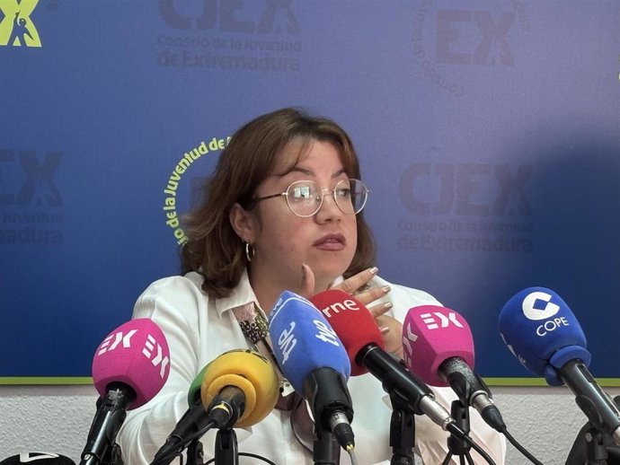 La presidenta del Consejo de la Juventud de Extremadura, Lidia Solana