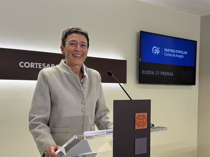 La portavoz del PP en las Cortes de Aragón, Ana Marín.