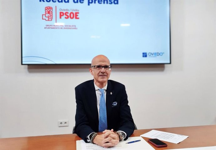 El concejal del Grupo Municipal Socialista en el Ayuntamiento de Oviedo, Jorge García Monsalve.