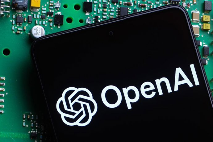 16 de outubro de 2026, Canadá: Nesta ilustração fotográfica, o logotipo da OpenAI aparece exibido na tela de um smartphone.