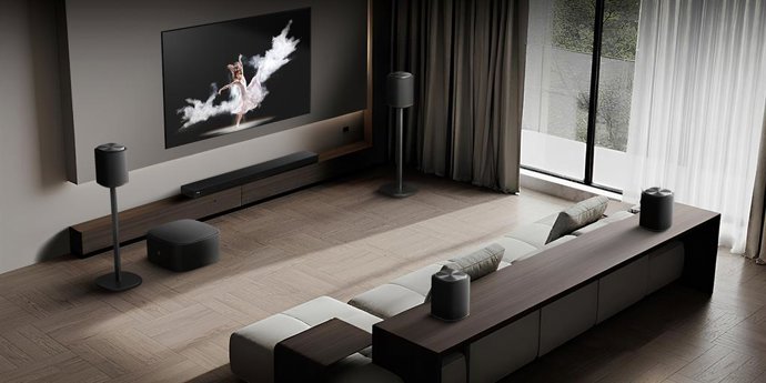 Ecosistema modular Sound Suite en un salón